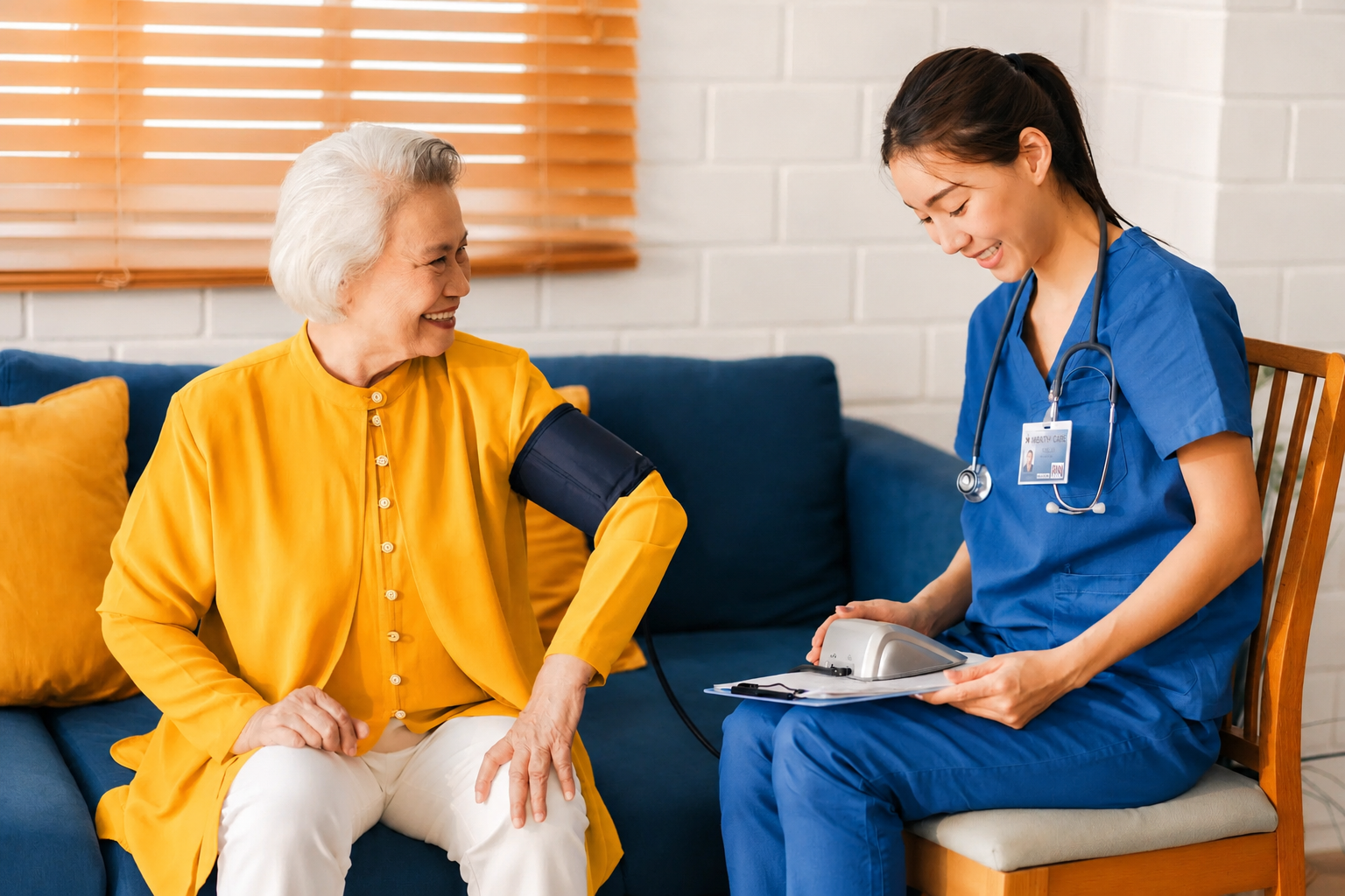 Caregiver assisting a senior with daily activities through home caregivers in Philadelphia, PA